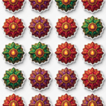 Mandalas & Rangoli - Sticker Sheet v27